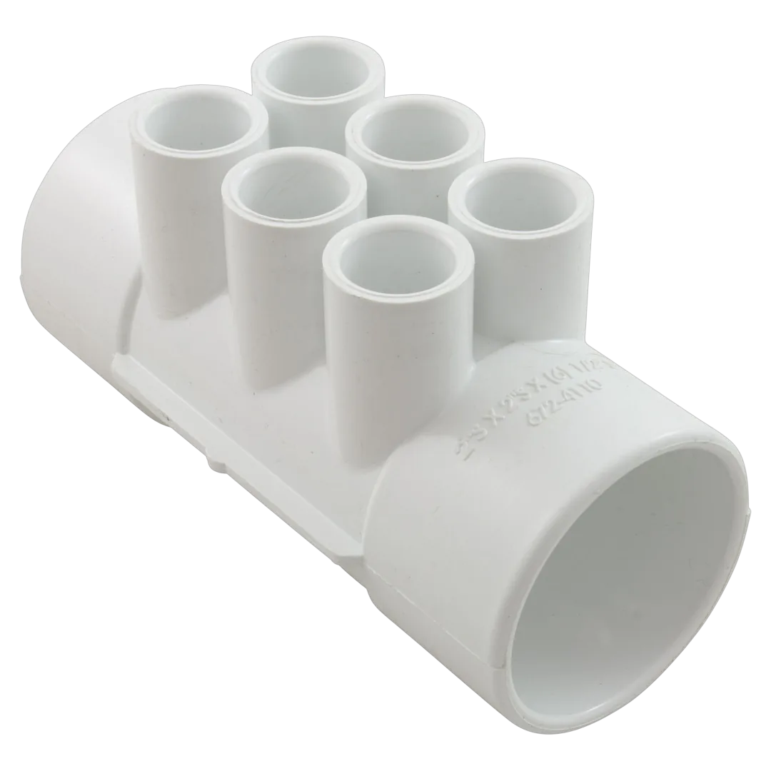 Waterway 672-4110 PVC Manifold 6 Ports