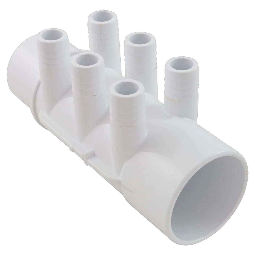 Waterway 672-7150 Spa Manifold 2 x 2 SPG x (6) 3/4 RB - Reverse
