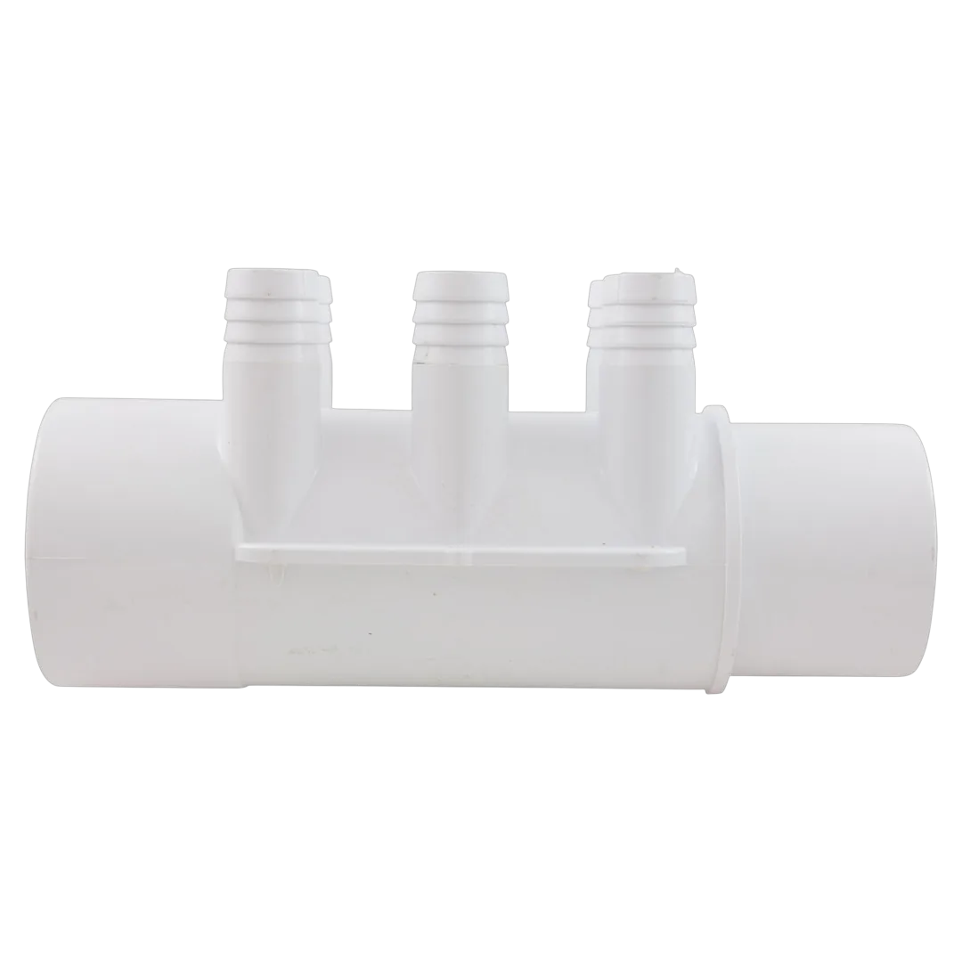 Waterway 672-7150 Spa Manifold 2 x 2 SPG x (6) 3/4 RB - Side