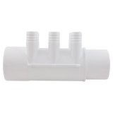 Waterway 672-7150 Spa Manifold 2 x 2 SPG x (6) 3/4 RB - Side