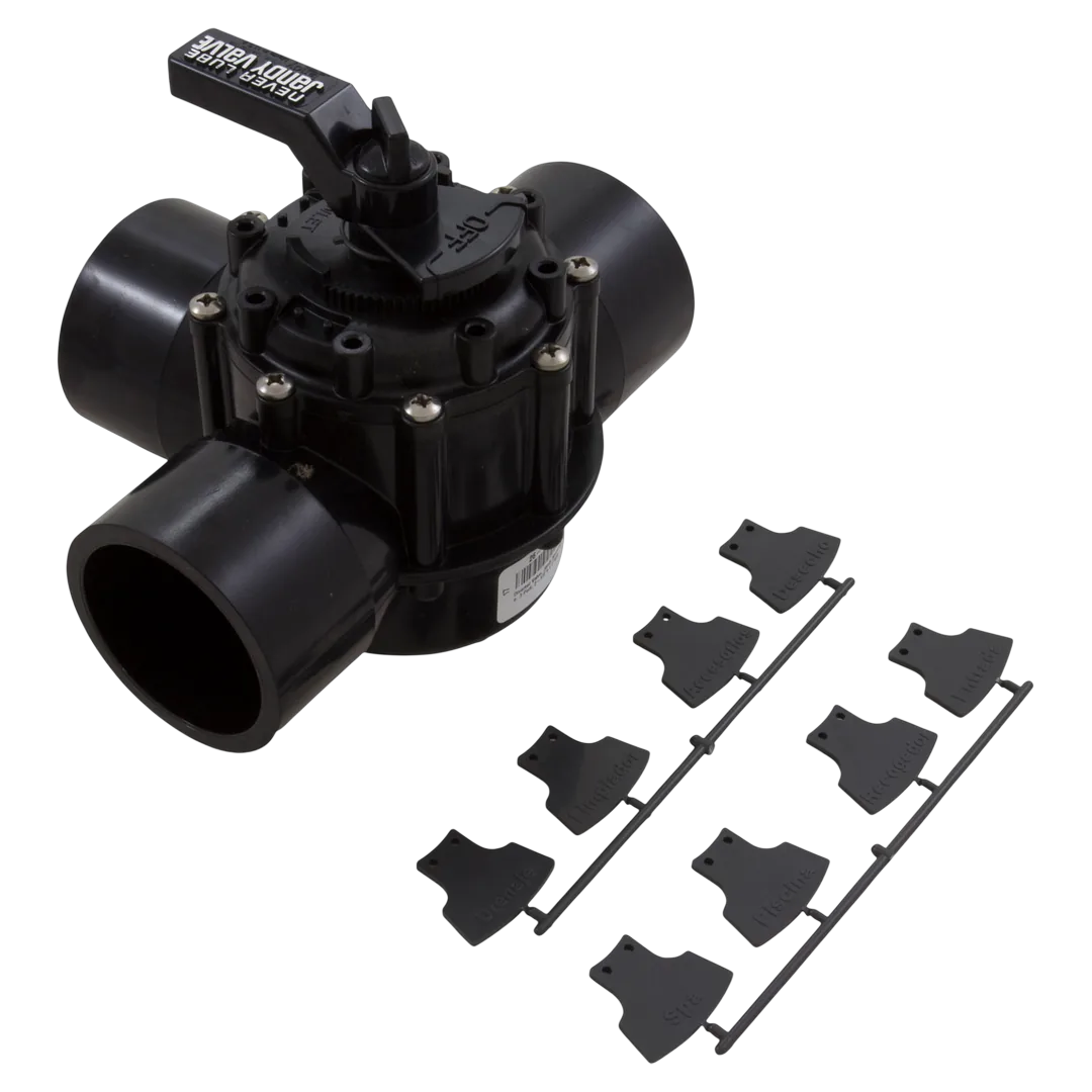 Jandy 4719 NeverLube 3-Port CPVC Diverter Valve 2.5 x 3 in - Reverse