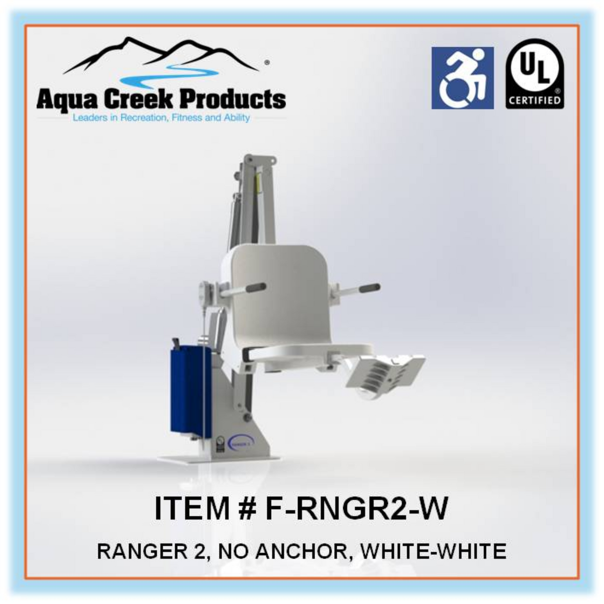 Aqua Creek Ranger 2 ADA Compliant Pool Lift Chair