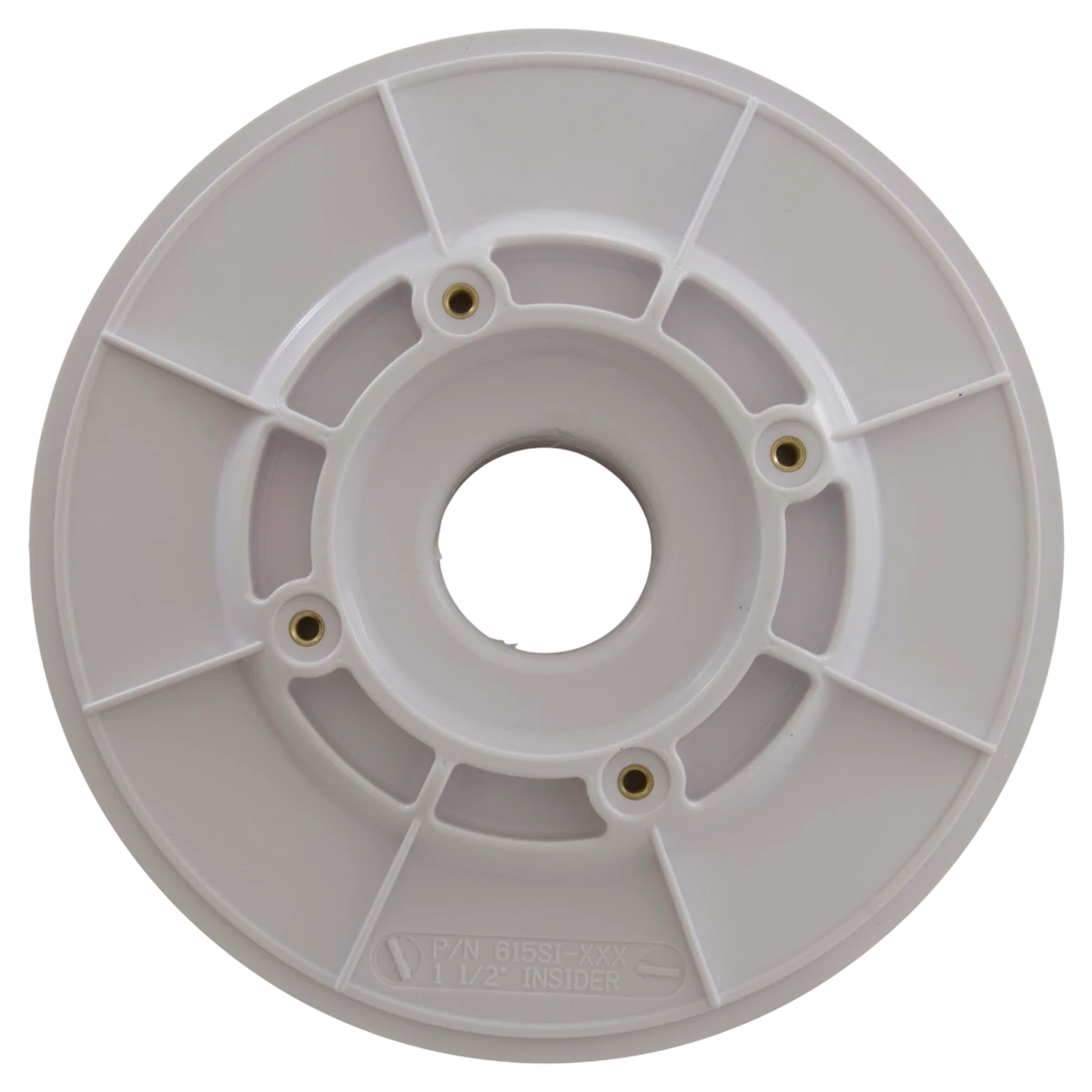 AquaStar 6 Inch Sumpless Bulkhead Slip Insider (615SI101) — bottom view