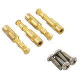 AquaStar Brass Inserts and Screws 4-Pack (BIK4) — included parts