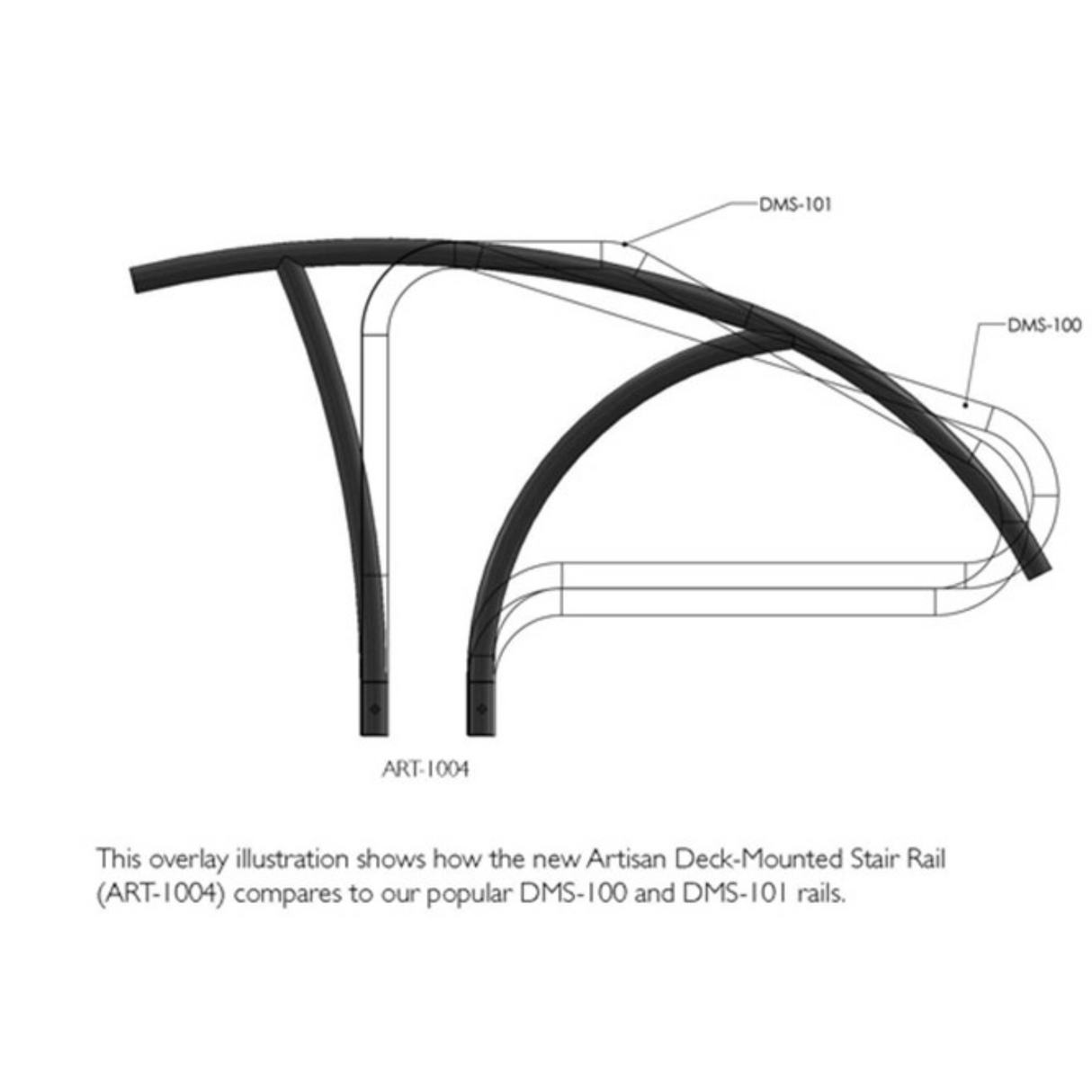 S.R. Smith 67" Artisan Series Stainless Steel Railing For Swimming Pools