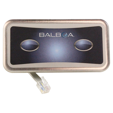 Balboa Water Group Duplex 2-Button Auxiliary Topside (51216) — face view