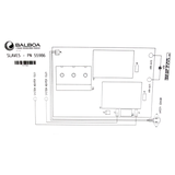 Balboa Water Group System Heater Slave 5.5kW Titanium (55986) — schematic view