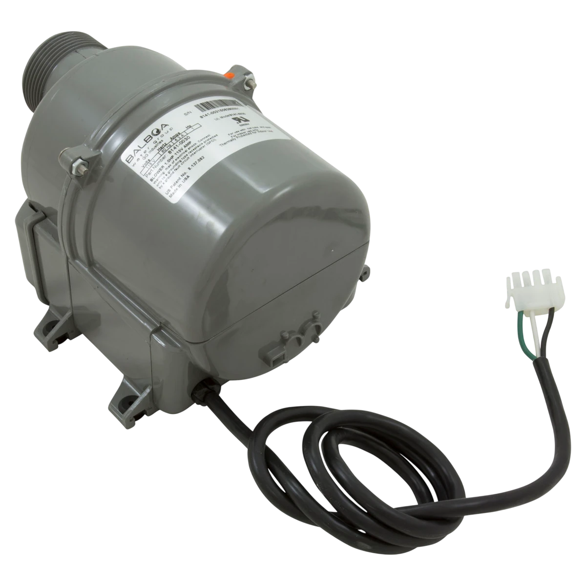 Balboa Water Group BWG Quiet-Flo 1.0HP Spa Blower (8141-0030) — reverse view