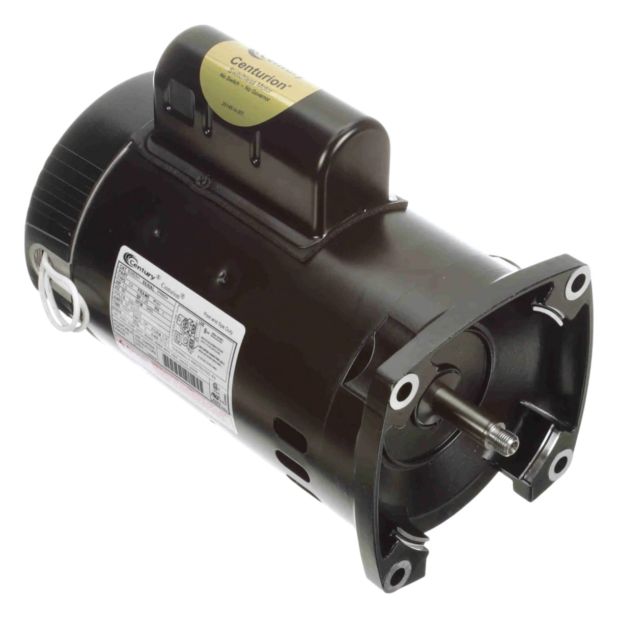 Century B2853, 1 HP Pool Pump Motor, 56Y Frame, 115/230V, 1-Speed, 1-Phase 