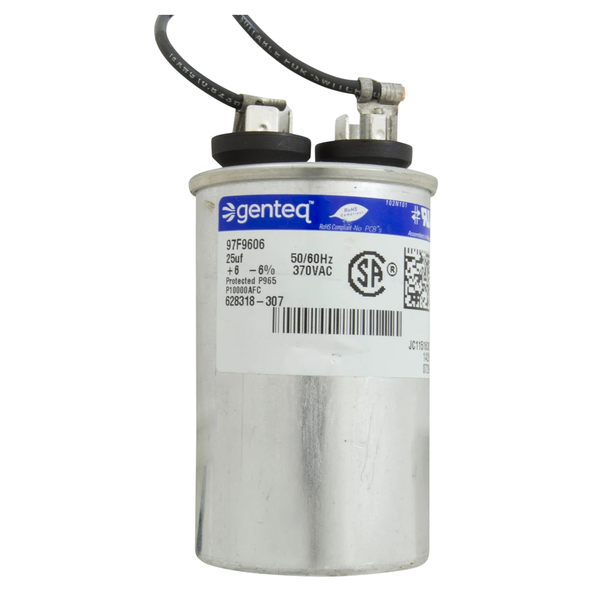 Century 3/4 HP 56C Pool Pump Motor (B121) — product label