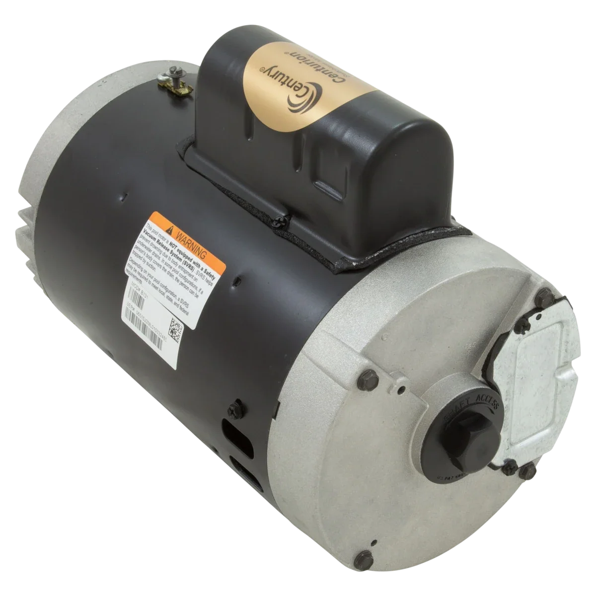 Century Centurion 3 HP Y56J Round Pump Motor (B131) — reverse view