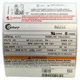 Century 2.0 HP 230V 2-Speed 56Y Motor (B2233) — product label