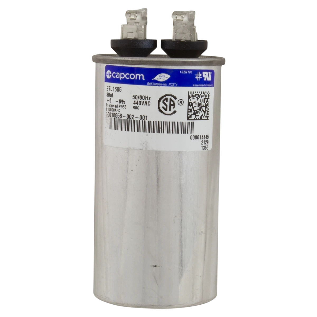 Century 1HP Square Flange Motor 56Y (B2848V1) — product label