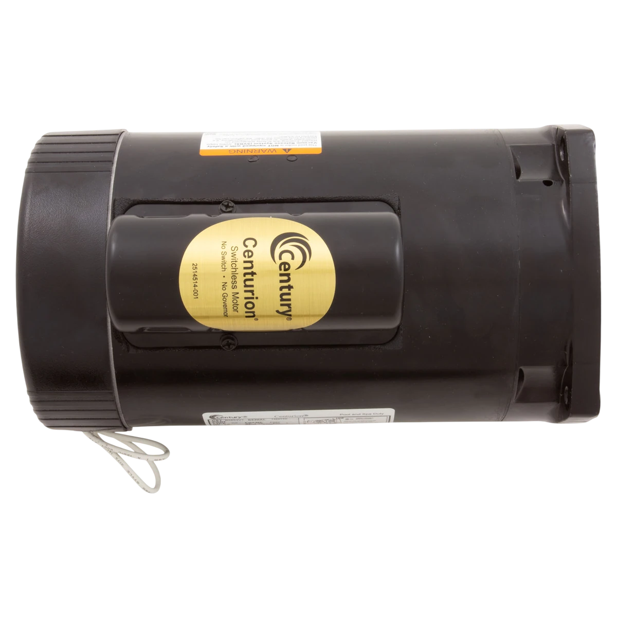 Century 1HP Pool Pump Motor 56Y Square Flange (B2853V1) — top view