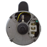 Century Pump Motor 1HP 2-Speed Y56J Frame (B2975) — shaft reverse view