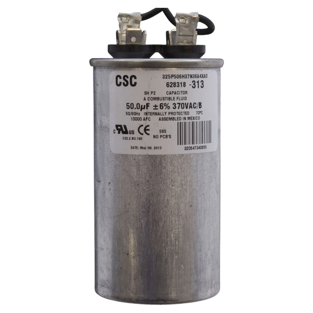 Century 1.5 HP 56J Pool Pump Motor (B796) — product label