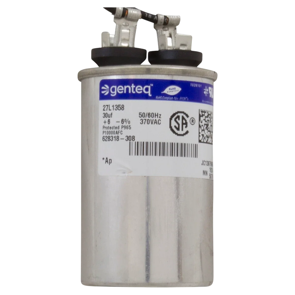 Century Centurion 2 HP Round Pump Motor (B836) — product label