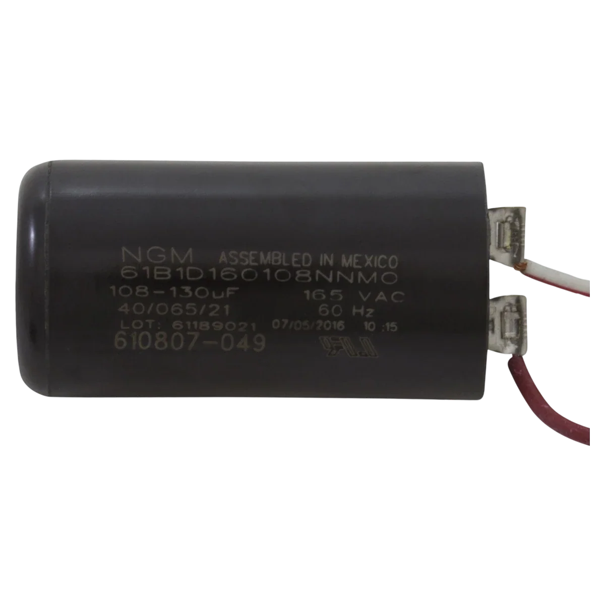 Century 1 HP 48Y 2-Speed Motor (BN37V1) — product label