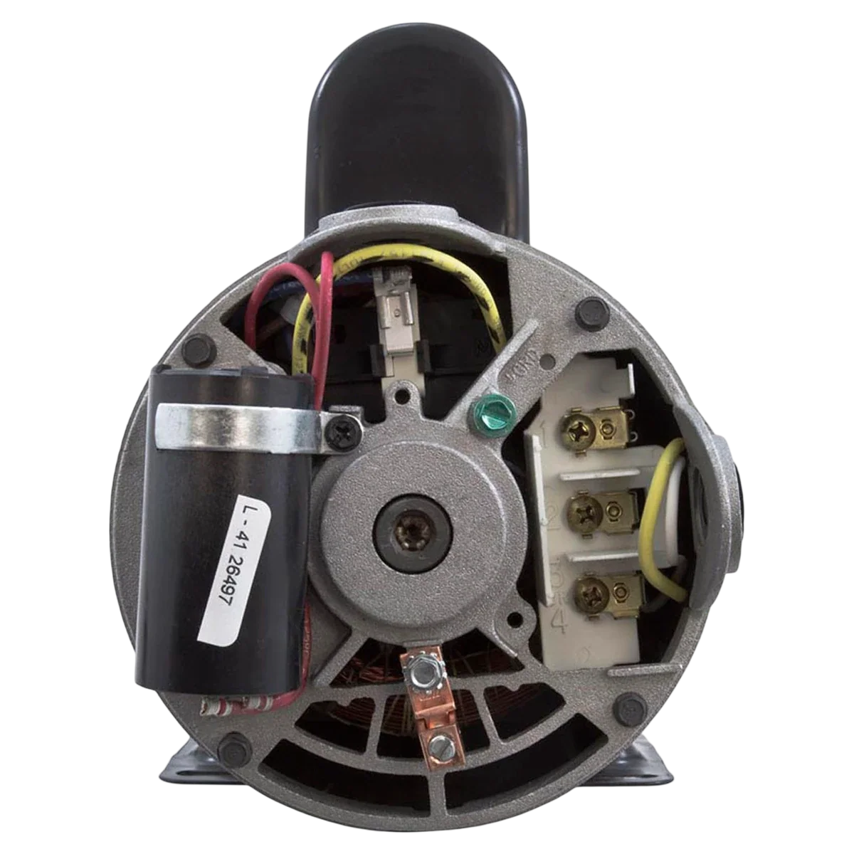 Century 3HP 2-Speed 48Y Frame Motor (BN62) — shaft reverse view