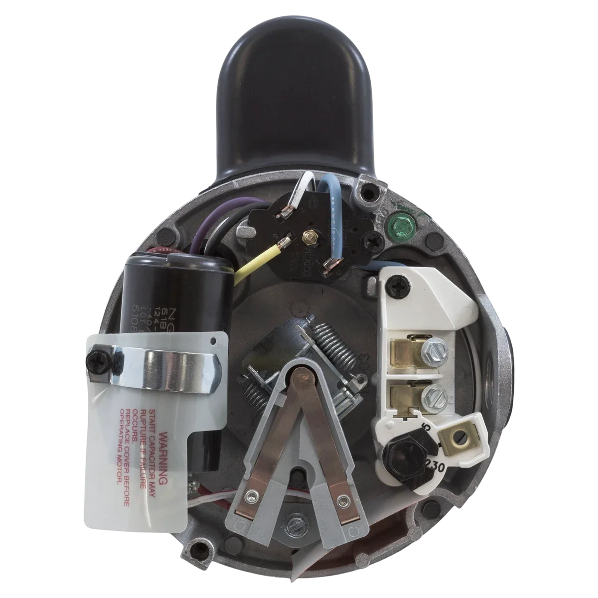 Century 1 HP 56J Threaded Pool Motor (CT1102) — shaft reverse view