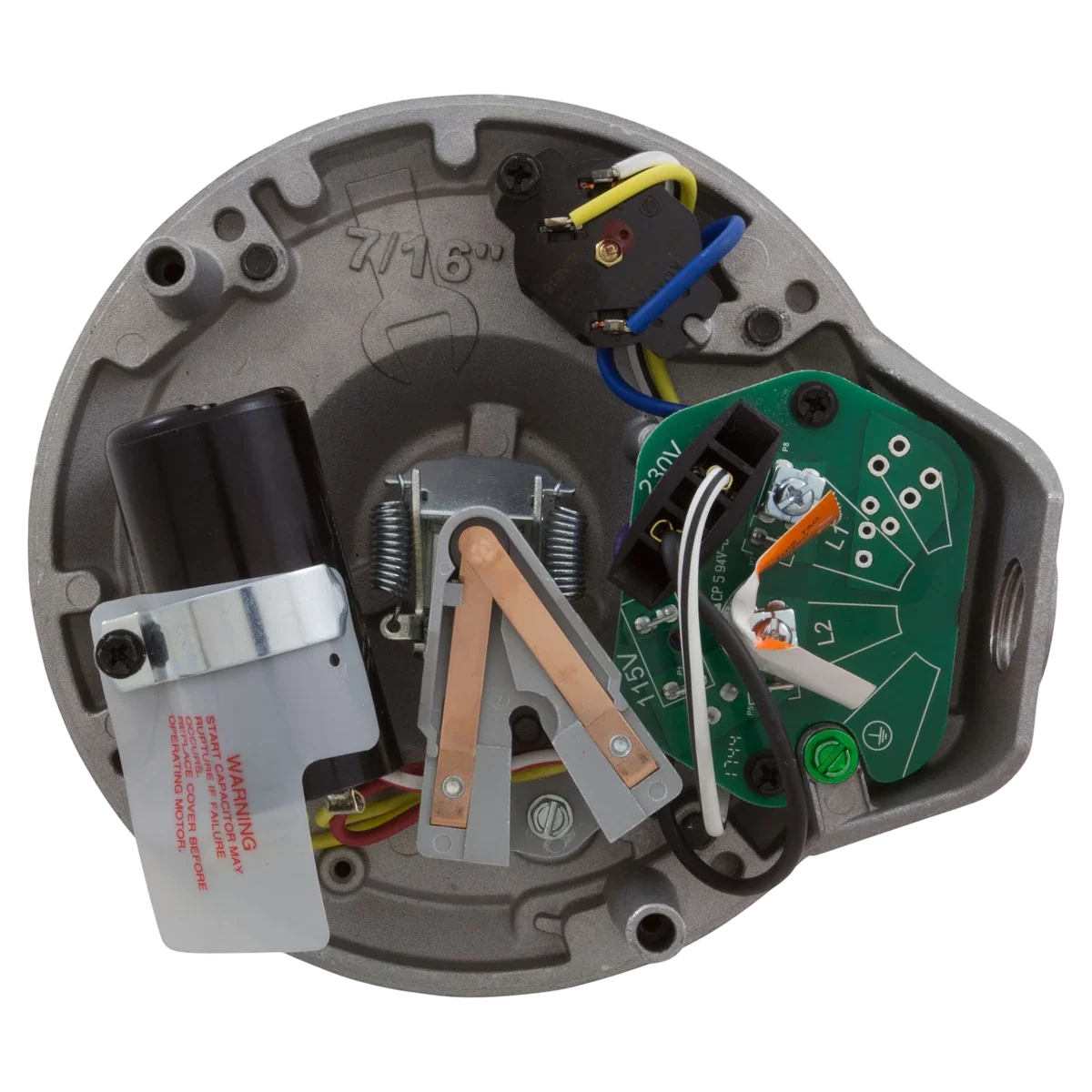 Century Centurion Pro Pump Motor 1.1 HP 56J (HST110) — shaft reverse view