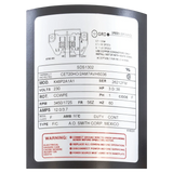 Century Spa Pump Motor 3 HP 56Z (SDS1302) — product label