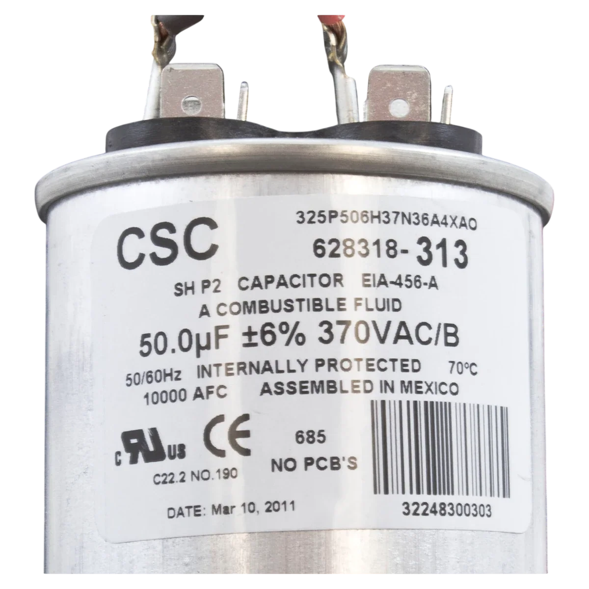 Century Spa Pump Motor 3 HP 56Z (SDS1302) — product label