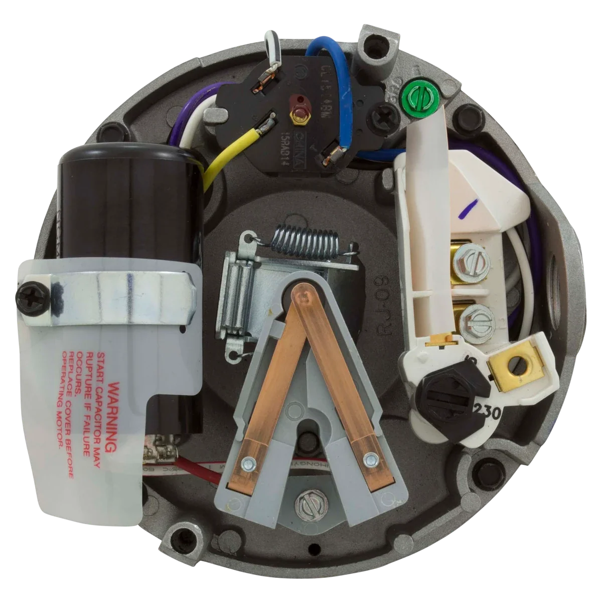 Century Pool Pump Motor Threaded Shaft 3/4HP 56J (ST1072) — shaft reverse view