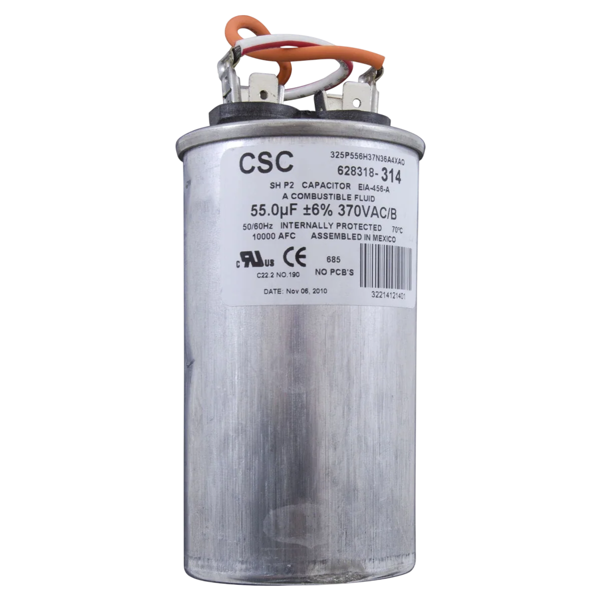 Century Pump Motor 3HP 1Ph 56J Frame (ST1302V1) — product label
