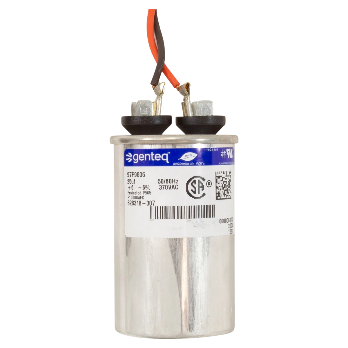 Century Pool Pump Motor Threaded Shaft 1HP 56J (STS1102RV1) — product label
