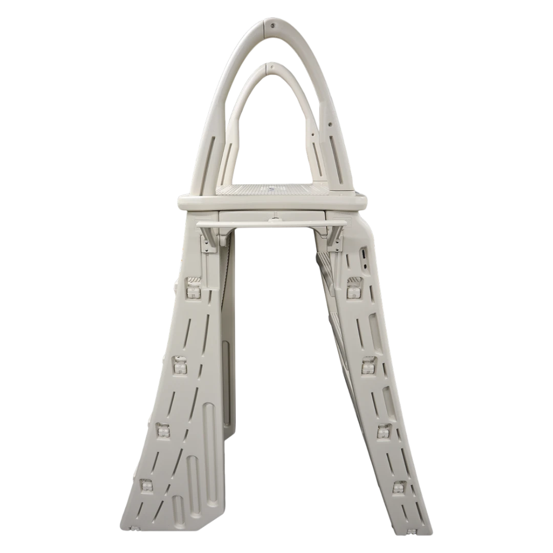 Confer Plastics 7200 A-Frame Roll-Guard Pool Ladder - Side