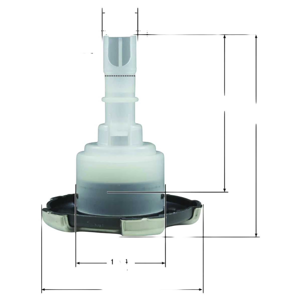 Custom Molded Products Typhoon 300 Crown Internal Jet (23436-032-700) — dimensions