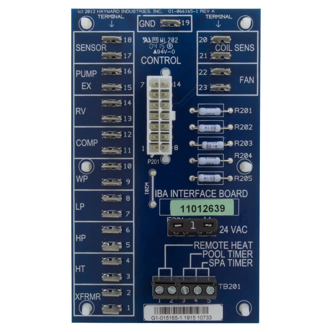 Front View - Hayward HeatPro Interface Board HPX11024130