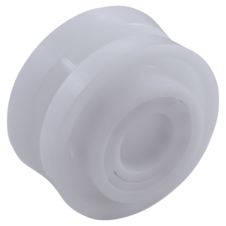 Hayward RCX26001 roller guide in white plastic with grooved design