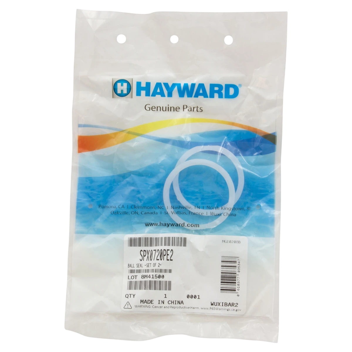 Hayward Ball Seal, 2-Pack (SPX0720PE2) — packaging