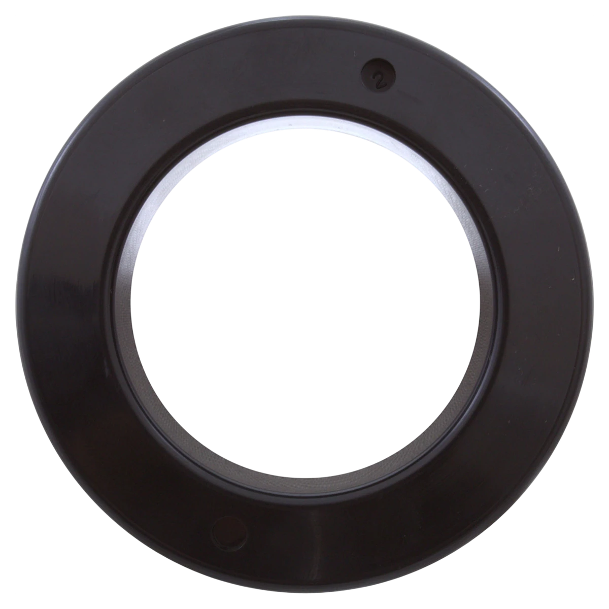Hayward Bulkhead Fitting, Black (SPX1434EBLK) — straight on view