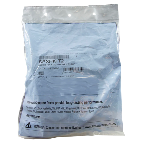 Hayward Super II Pump Quick Fix Kit (SPXHKIT2) — packaging