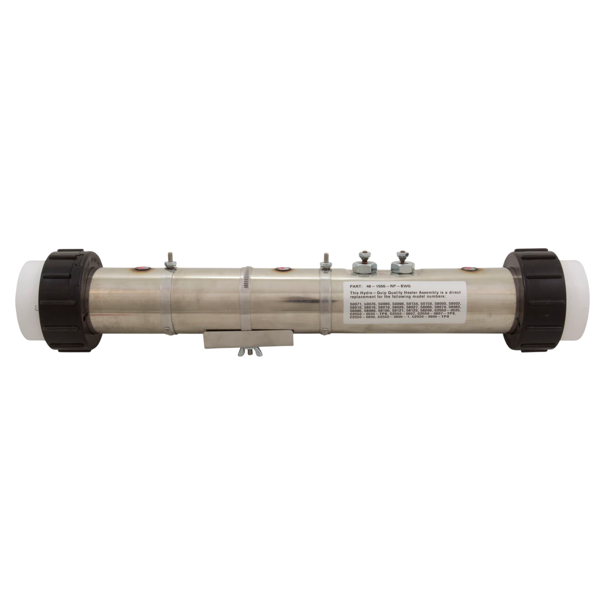 HYDROQUIP FloThru BWG Universal Heater 5.5kW (27-J0425-7S-K) — front view