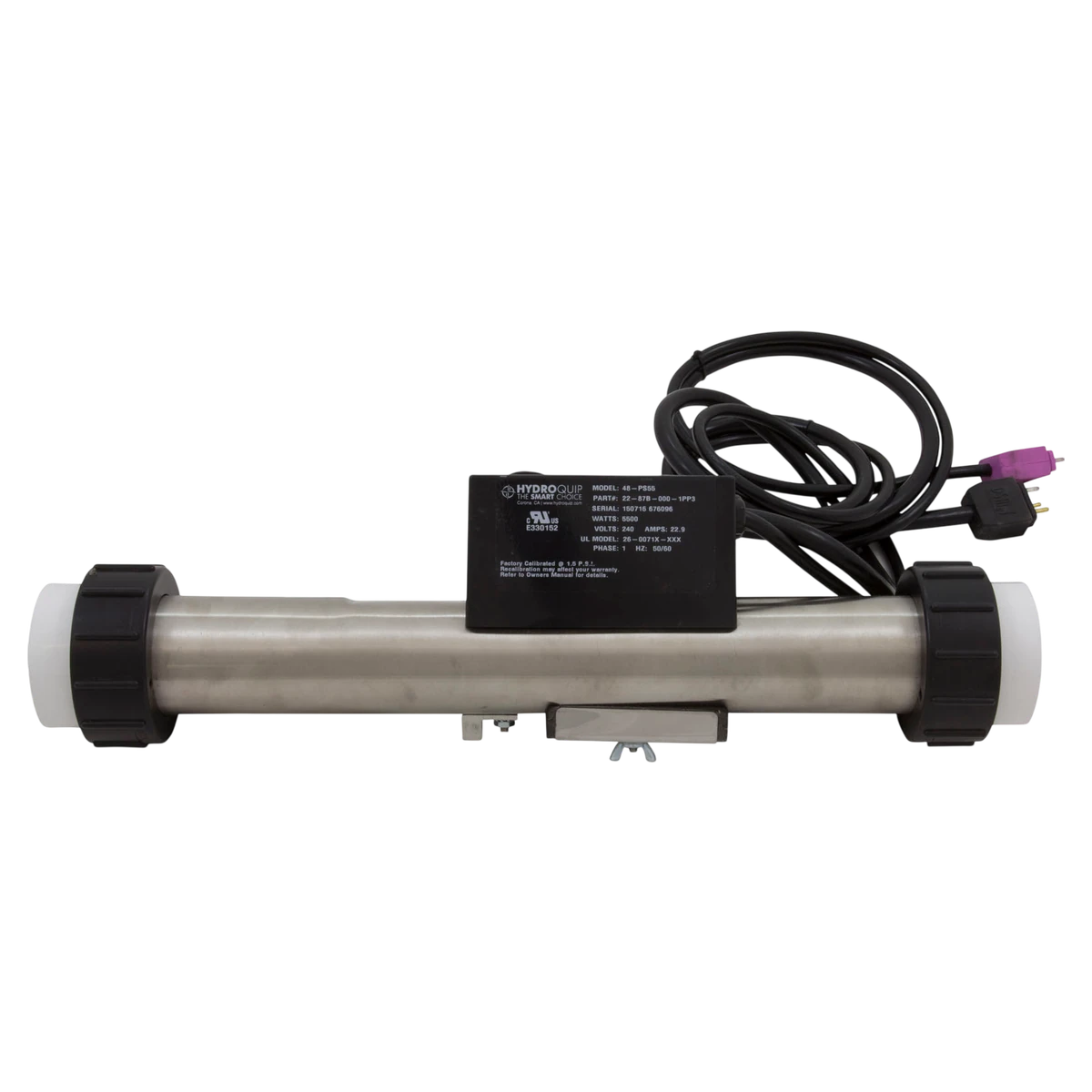 HYDROQUIP FloThru PS Spa Heater (48-PS55) — front view