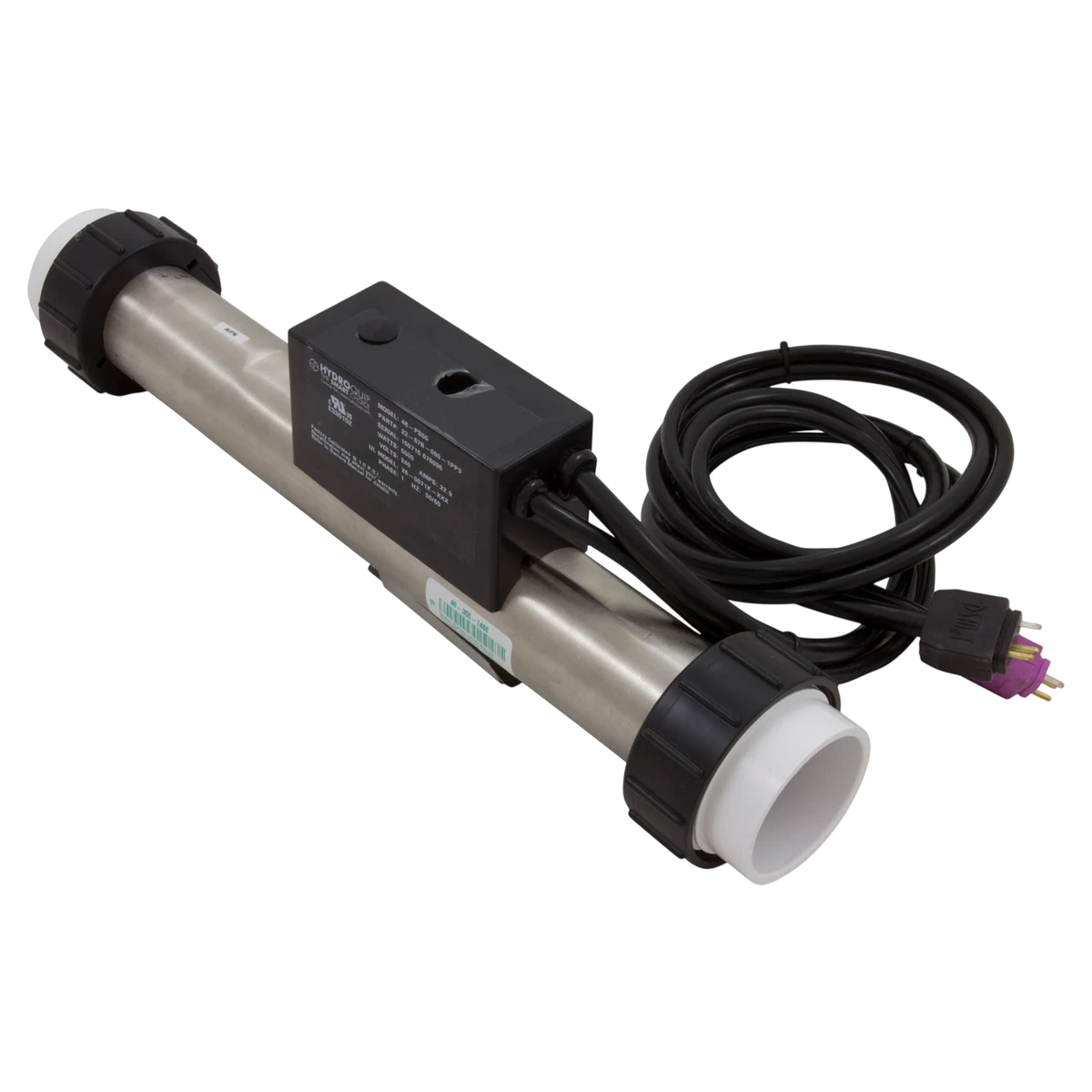 HYDROQUIP FloThru PS Spa Heater (48-PS55) — reverse view