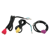 Electrical power cables for HydroQuip CS500T with red, yellow, purple plugs