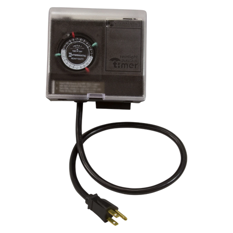 Intermatic P1101 outdoor mechanical plug-in timer with enclosure