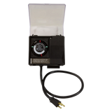 Intermatic P1101 Outdoor Timer - Front, Open Cover