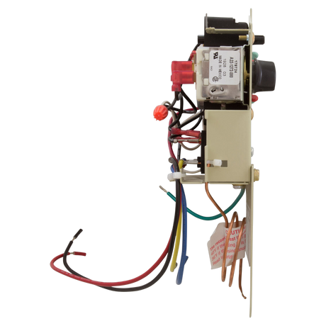 Side view of Intermatic PF1102MT timer with rotary dial and wires