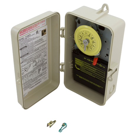 Intermatic T104P3 24-hour mechanical time switch beige enclosure