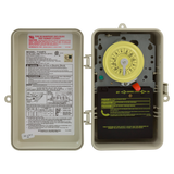 Intermatic T104P3 DPST timer switch with yellow dial outdoor use
