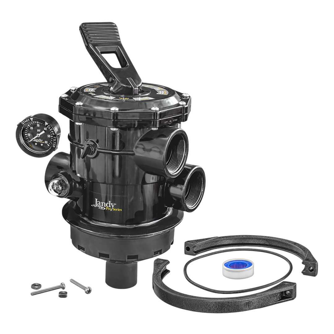 Jandy 2 Inch Top Mount Multi-Port Valve with Clamp Assembly
