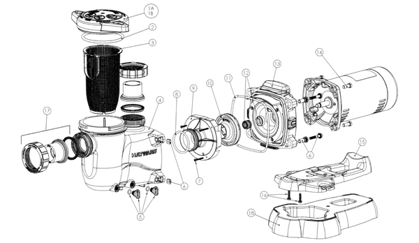 Hayward MaxFlo XL Pump Replacement Parts