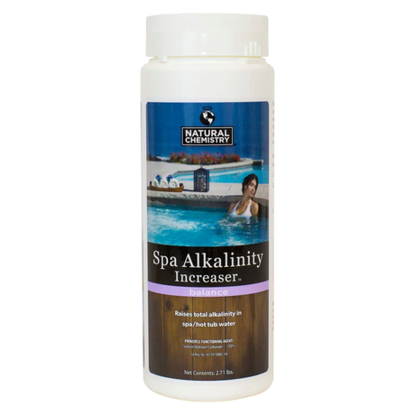 Natural Chemistry Spa Alkalinity Increaser 2.71 lb container for raising spa water alkalinity
