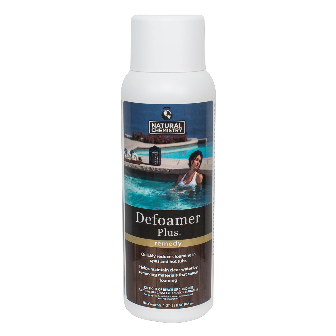Natural Chemistry Spa Defoamer Plus bottle for hot tubs and spas